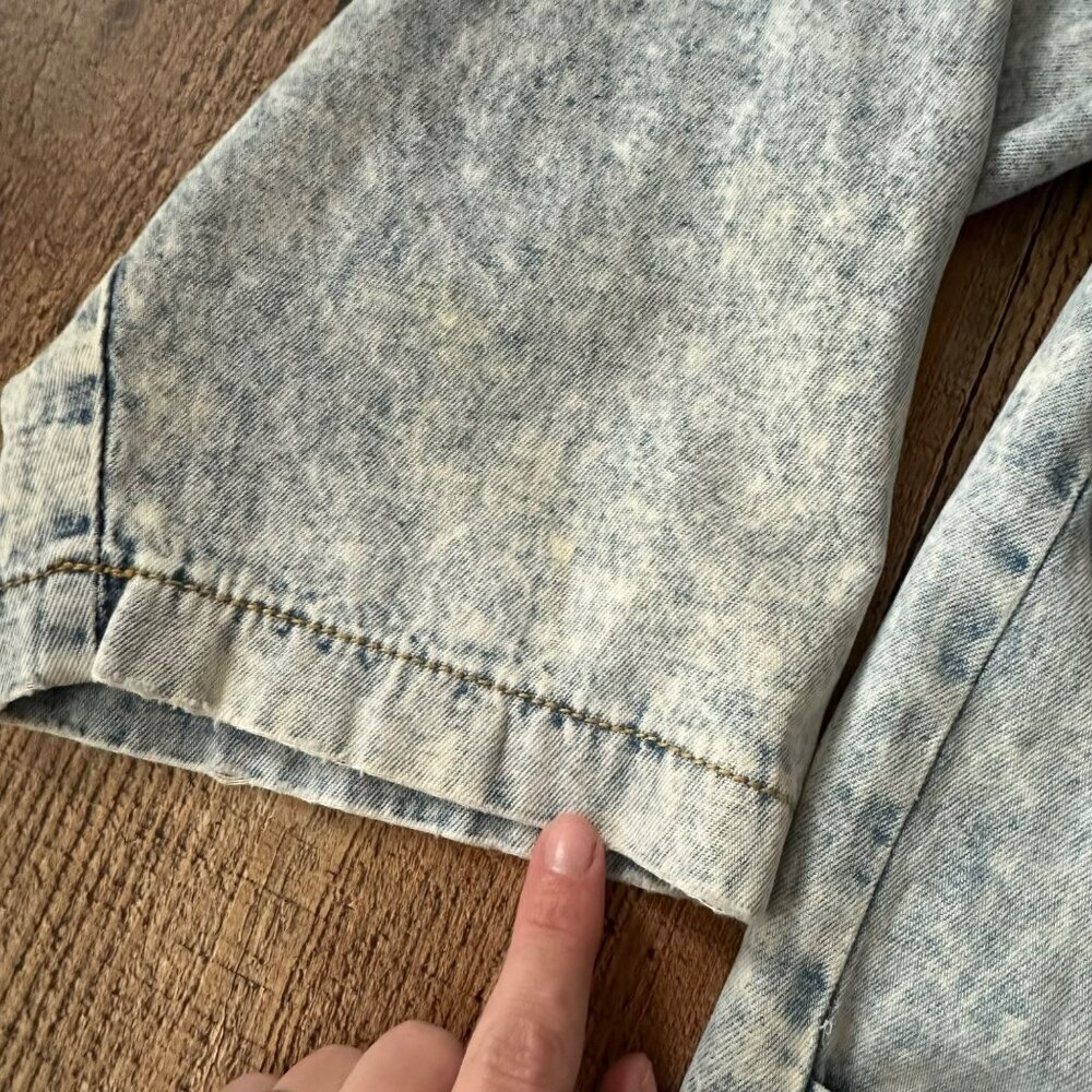 Vintage Denim Button Front Top With Playing Card Embroidery & Dice Button Detail - Picture 4 of 13